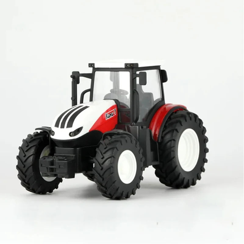 1/24 Remote Control Car RC Tractor Trailer with LED Headlight Farm Toys 2.4GHZ Truck Farming Simulator for Children Boy Toy Gift