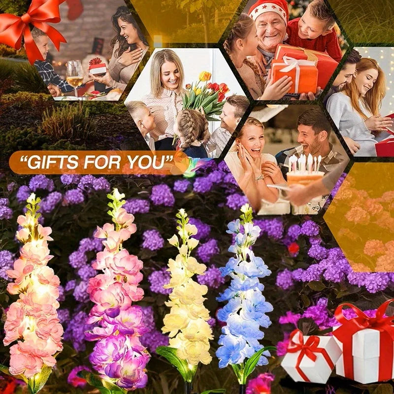 Solar Garden Lights, upgraded waterproof solar flower light, used for party garden decoration, Yard patio lawn decoration