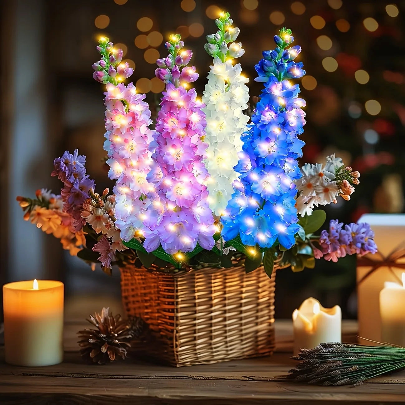 Solar Garden Lights, upgraded waterproof solar flower light, used for party garden decoration, Yard patio lawn decoration
