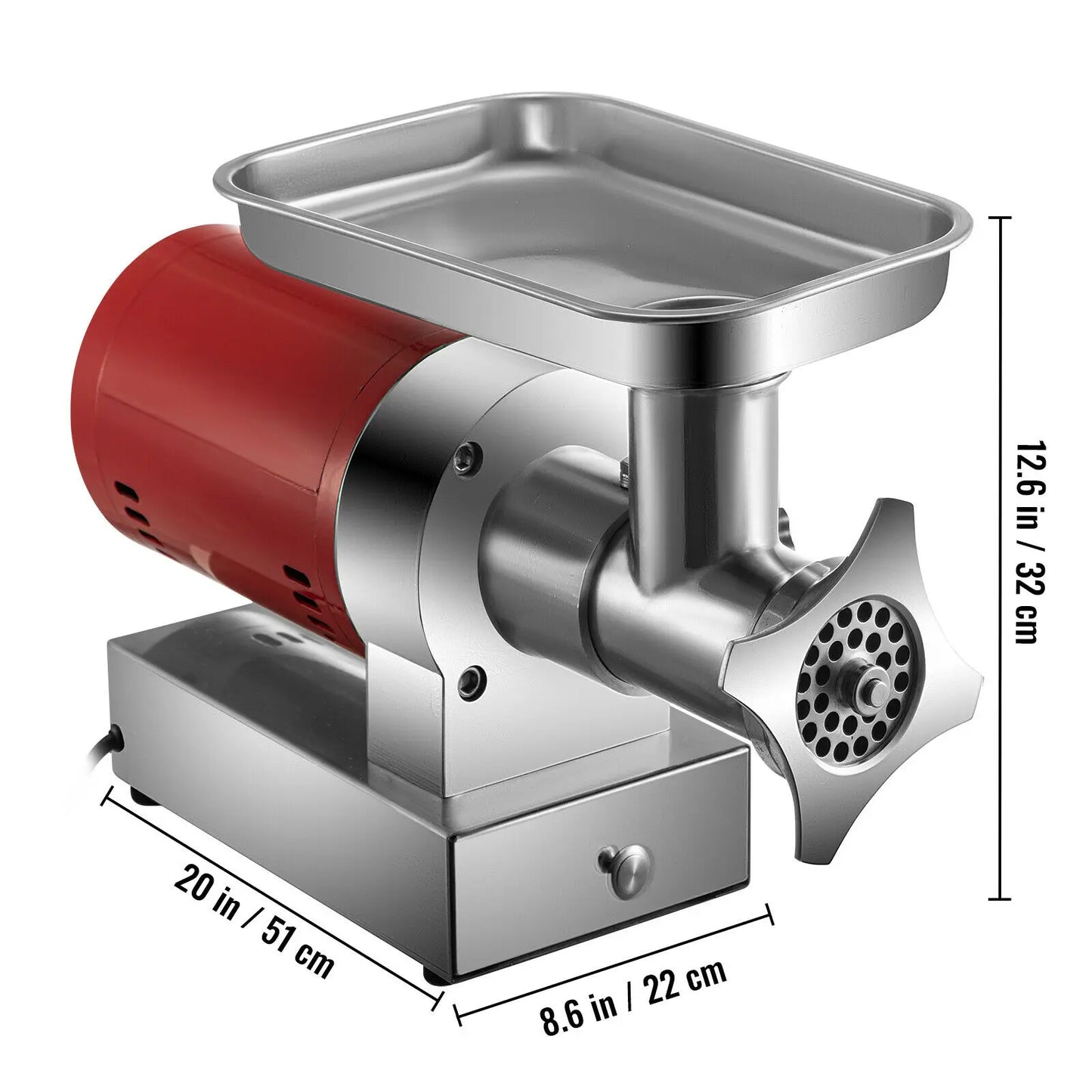 SucceBuy Electric Meat Grinder 250Kg/H 300Kg/H W/ Drawers Max Powerful Chopper Shredder Commercial Home Appliance Food Processor