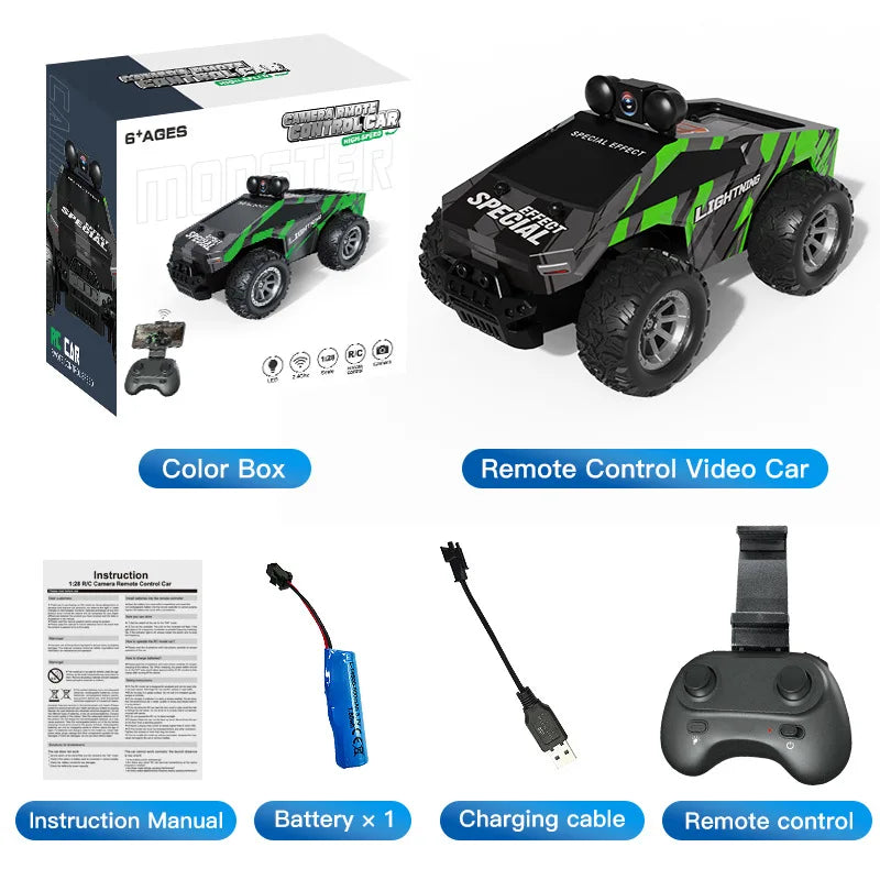 Cool Stuff Birthday Gift-JJRC 35cm Super Alloy Off-road Rc Truck,Remote Control Car Model,Simulation Cyber Rc Cars,Toys For Boys
