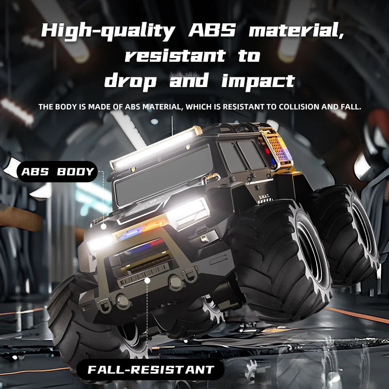Remote-controlled car, 2.4G amphibious remote-controlled truck, off-road climbing waterproof armored car toy, holiday gift
