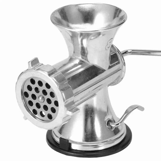 Manual Meat Grinder Silver Aluminum Alloy Powerful Home Sausage Kitchen Appliances Vegetable Chopper Pepper Supplies Mincer  ﻿