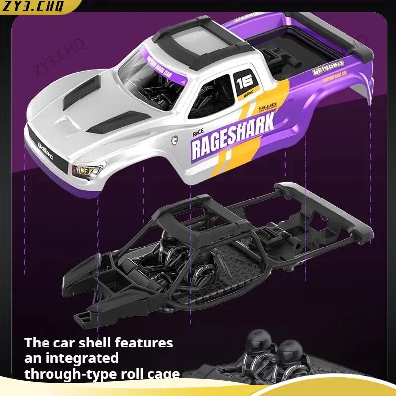 Ud1611 Remote Control Car Rc Offroad 4x4 Small Proportion High-Speed Vehicle Built-In Roll Cage Outdoor Play For Boys' Car Toys