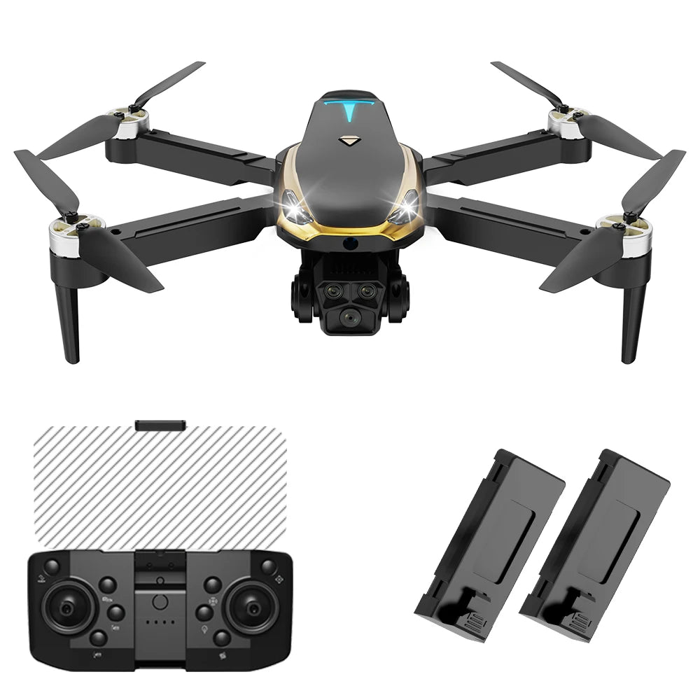 M8 PRO Brushless Motor Drone with 2 Battreys, Intelligent Obstacle Avoidance, Optical Flow,  360-degree rolling, HD Camera