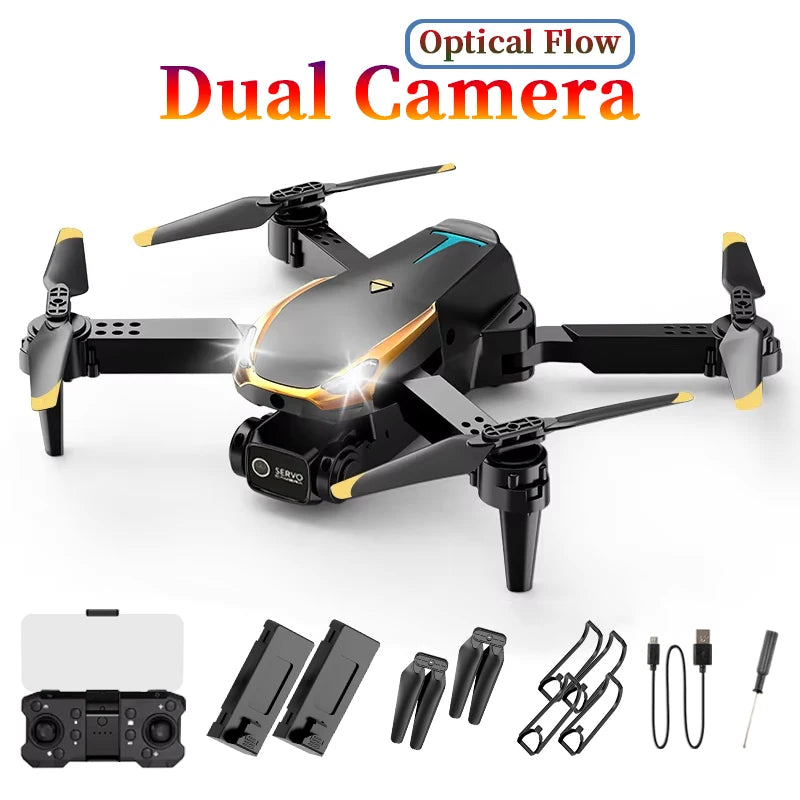 2025 M8 Drone with 2 Batteries, Dual HD Camera, Optical Flow Positioning Accurate Hover, Professional Aerial Drone Photography