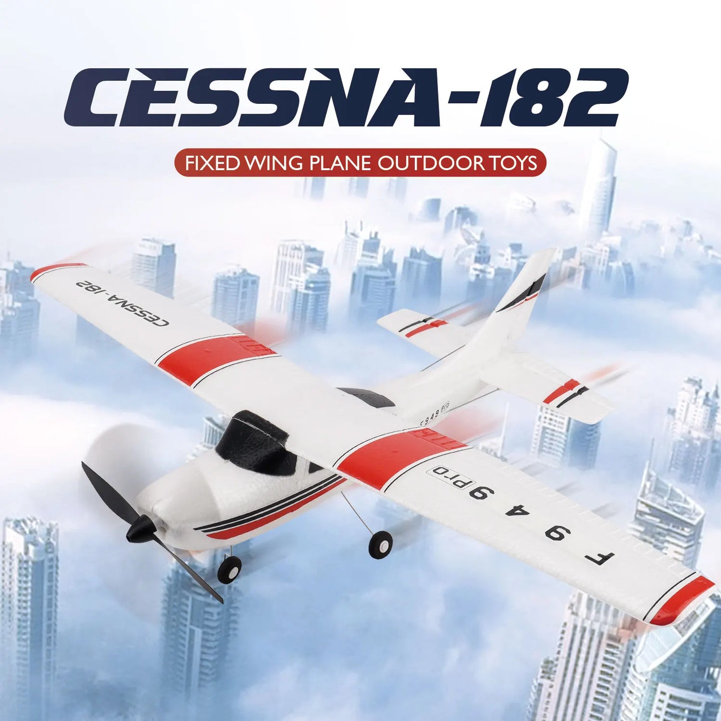 WLtoys F949 2.4G 3D6G 3Ch RC Airplane Fixed Wing Plane Outdoor Toys Drone RTF Upgrade Version Digital Servo F949S With Gyroscope
