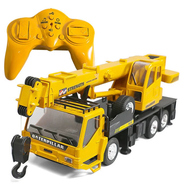 1:24 Remote Control Truck Crane Toys 2.4g Rc Lift Simulation Engineering Crane Eletric Model Children'S Toy Model Rc Car Gift