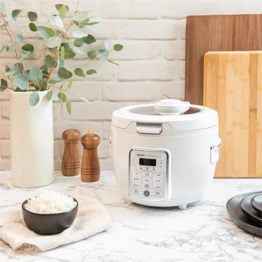 Professional Digital Rice Cooker 10-Cup Uncooked 20-Cup Cooked Slow Cooker Multicooker Steamer Oatmeal Cooker Auto Keep Warm Sa