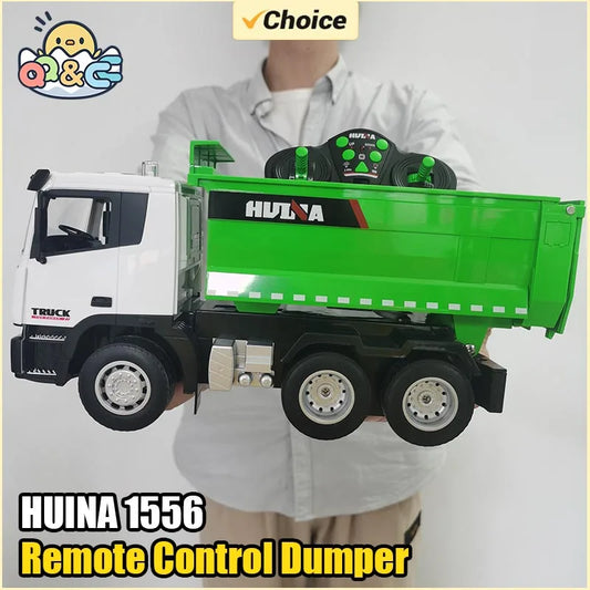 1/12 1/18 RC Truck Remote Controlled Car Dumper Crawler Tractor 6CH Engineering Vehicle Excavator Model Toys For Boys Gift