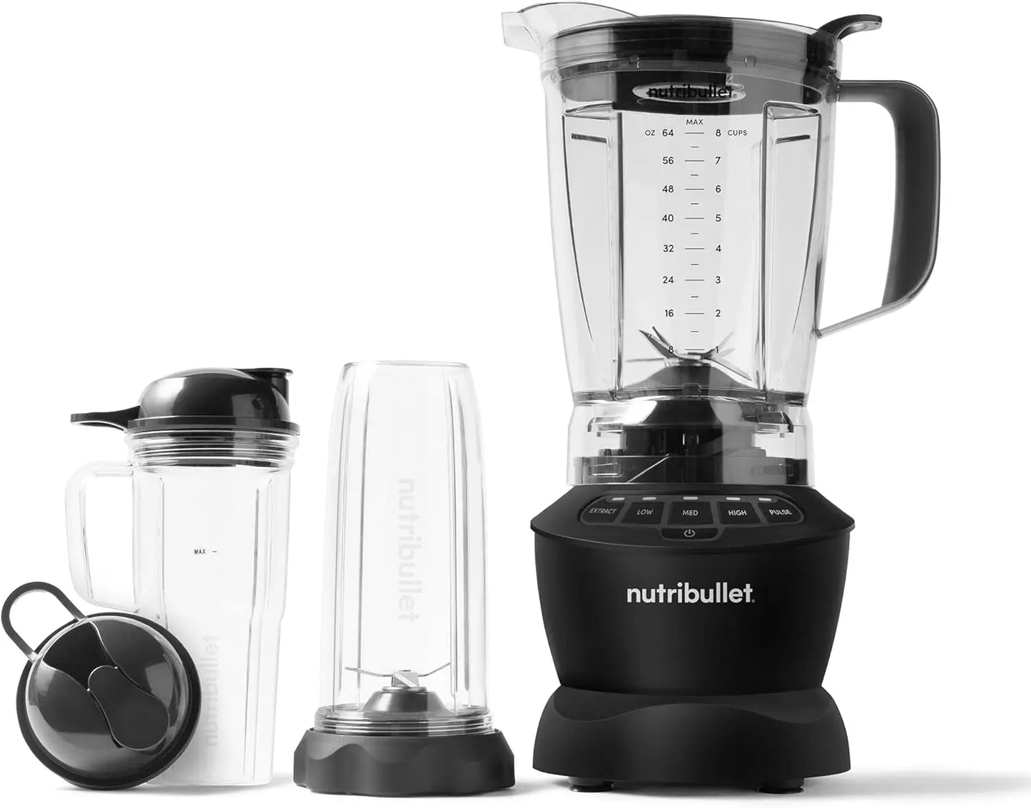 Full-Size Blender Combo 1200W -Matte Black