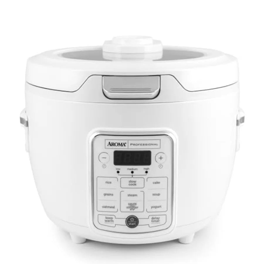 Professional Digital Rice Cooker 10-Cup Uncooked 20-Cup Cooked Slow Cooker Multicooker Steamer Oatmeal Cooker Auto Keep Warm Sa