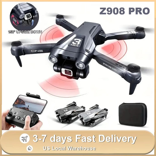 Z908 Pro GPS Drone Brushless HD Dual Camera WIFI FPV Optical Flow Obstacle Avoidance Foldable Quadcopter  Model Toys