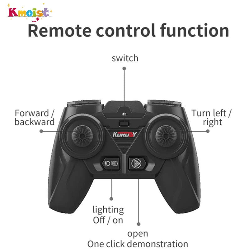 1/24 Remote Control Car RC Tractor Trailer with LED Headlight Farm Toys 2.4GHZ Truck Farming Simulator for Children Boy Toy Gift