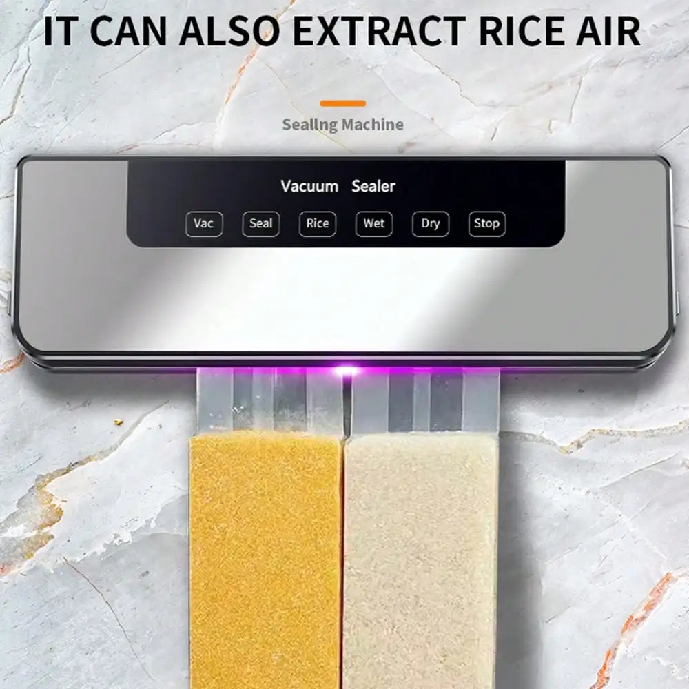 Automatic Vacuum Sealer Machine – Compact Household Food Saver with 30 Storage Bags, Powerful Vacuum System for Fresh