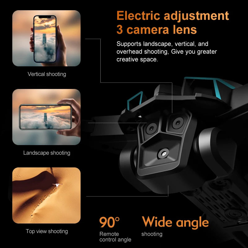 2024 Popular K12MAXDrone Professional HD Camera Aerial Photography Brushless Motor WIFI Lift Obstacle Avoidance RC Quadcopter