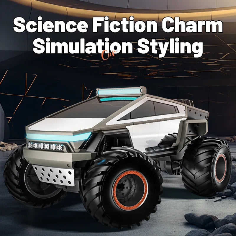 Cool Stuff Birthday Gift-JJRC 35cm Super Alloy Off-road Rc Truck,Remote Control Car Model,Simulation Cyber Rc Cars,Toys For Boys