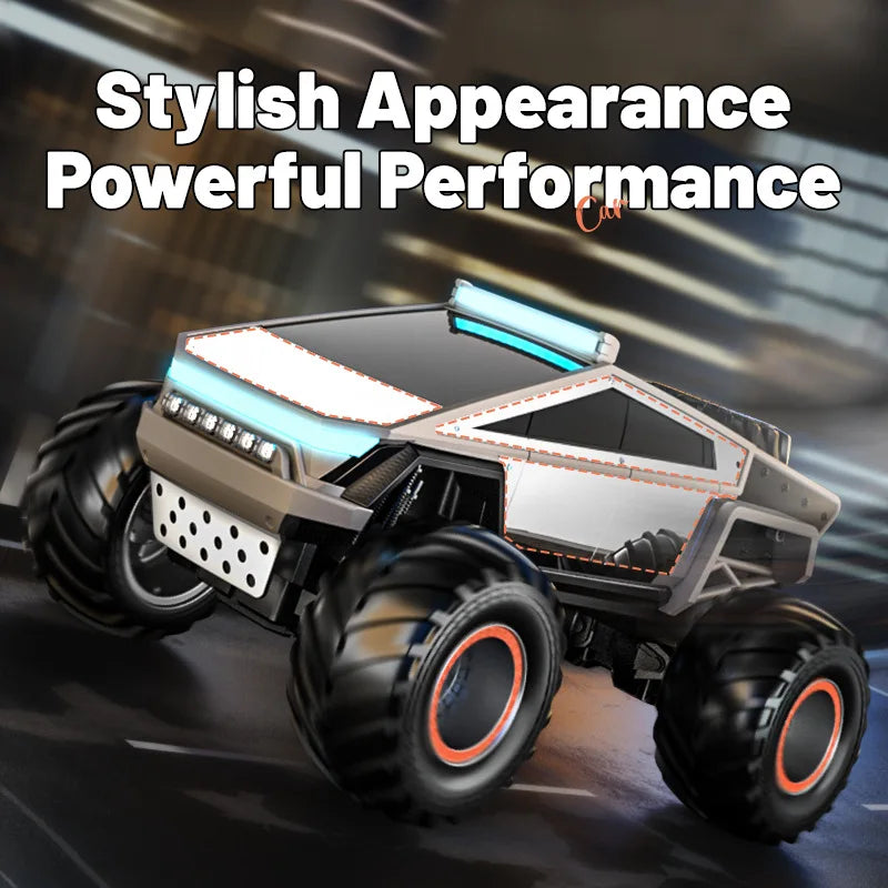 Cool Stuff Birthday Gift-JJRC 35cm Super Alloy Off-road Rc Truck,Remote Control Car Model,Simulation Cyber Rc Cars,Toys For Boys