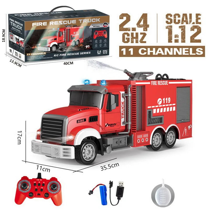 1/12 1/18 RC Truck Remote Controlled Car Dumper Crawler Tractor 6CH Engineering Vehicle Excavator Model Toys For Boys Gift