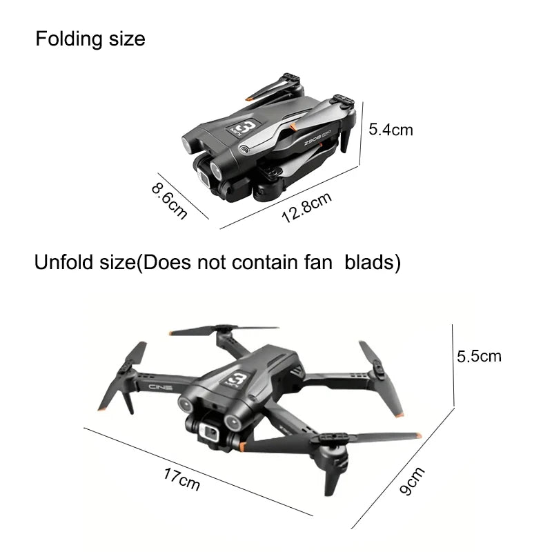 Z908 Pro GPS Drone Brushless HD Dual Camera WIFI FPV Optical Flow Obstacle Avoidance Foldable Quadcopter  Model Toys