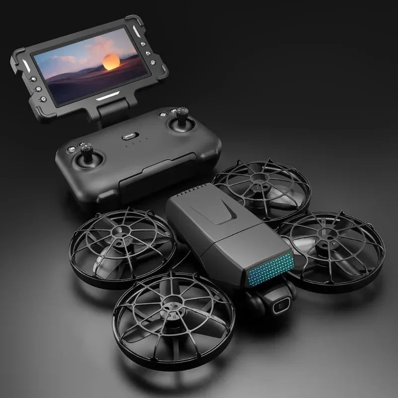Brushless Drone Professional with Screen Remote Control Aerial Photography Foldable Quadcopter Camera RC Airplane Toy Kids Gifts
