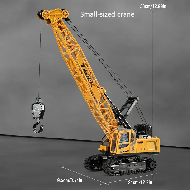 RC Crane Tractor 2.4G 15/13/11/9CH Children Electric Alloy Arm Remote Control Truck Engineering Vehicle Electric Spray Hook Toy
