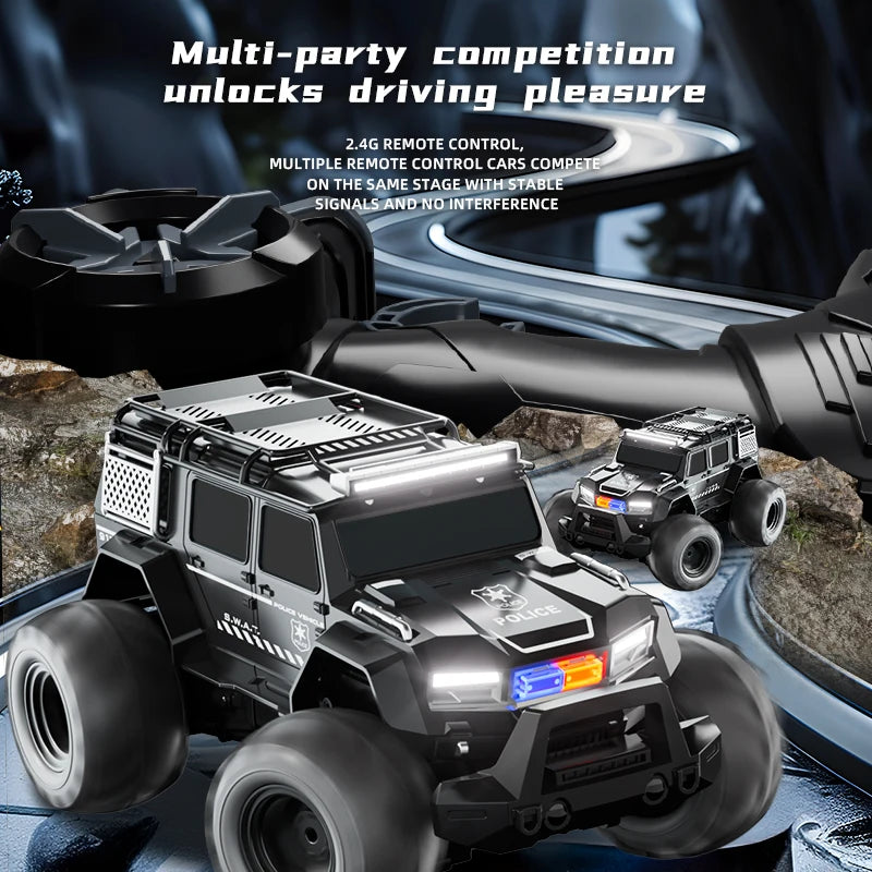 Remote-controlled car, 2.4G amphibious remote-controlled truck, off-road climbing waterproof armored car toy, holiday gift