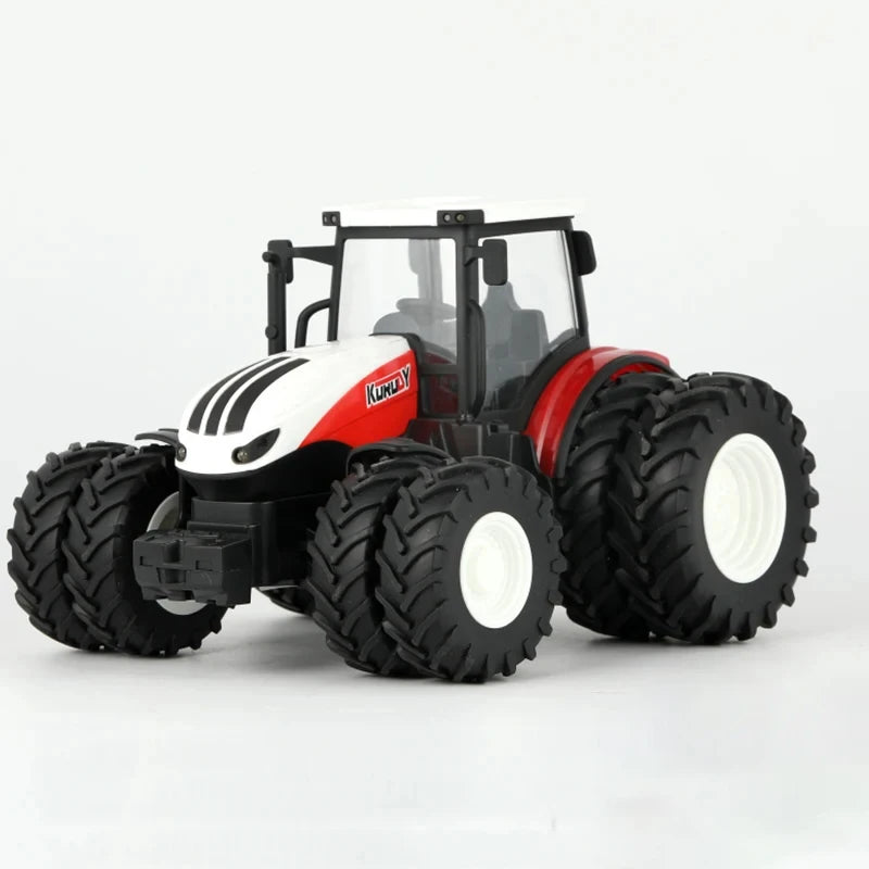 1/24 Remote Control Car RC Tractor Trailer with LED Headlight Farm Toys 2.4GHZ Truck Farming Simulator for Children Boy Toy Gift
