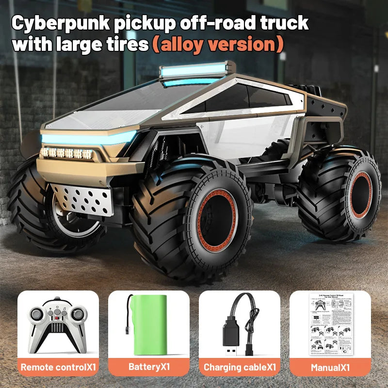 Cool Stuff Birthday Gift-JJRC 35cm Super Alloy Off-road Rc Truck,Remote Control Car Model,Simulation Cyber Rc Cars,Toys For Boys