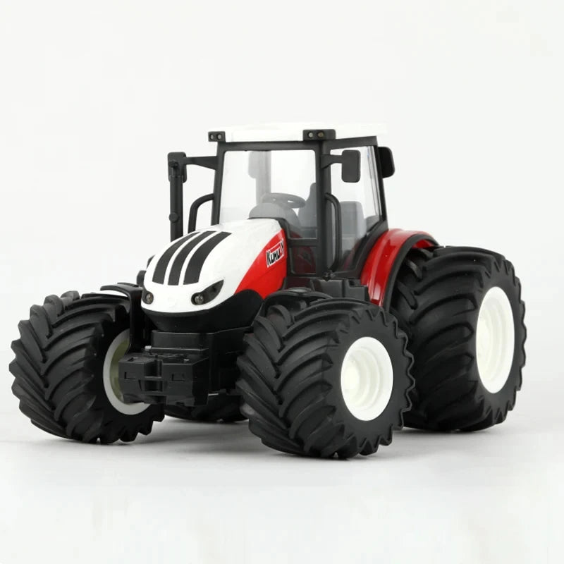 1/24 Remote Control Car RC Tractor Trailer with LED Headlight Farm Toys 2.4GHZ Truck Farming Simulator for Children Boy Toy Gift